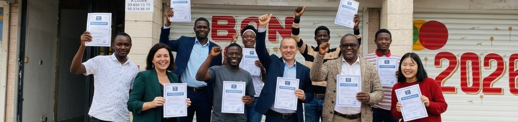 Banner image for Cap sur le B1 ! Félicitations à nos nouveaux admis ! 🎓
